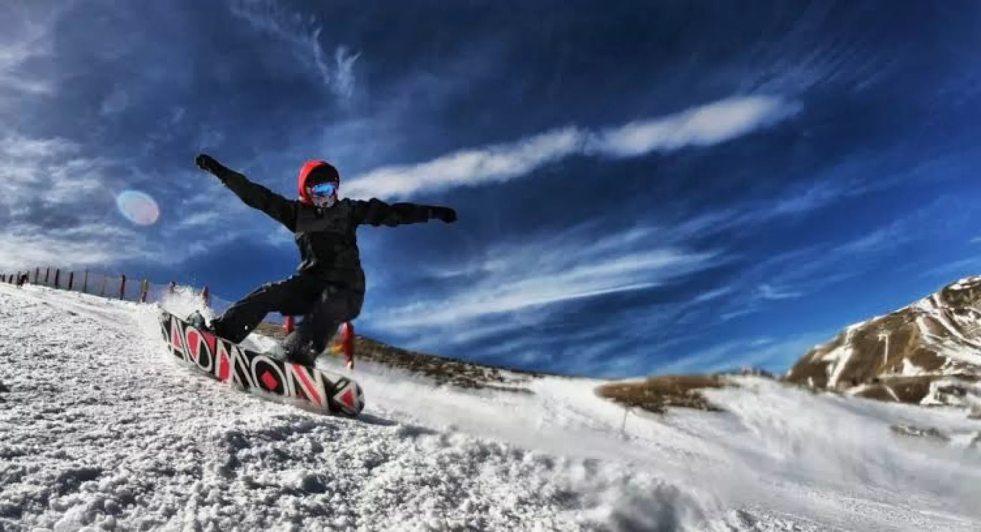 Snow Boarding on Mt Hood
